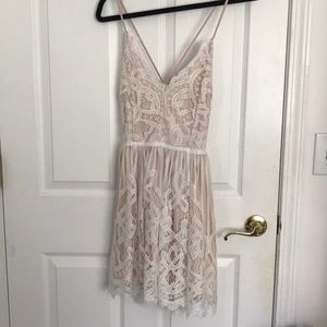 Lace skater dress